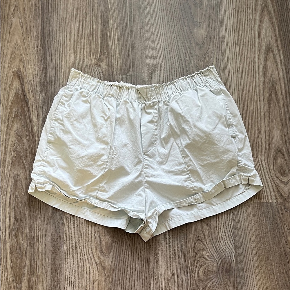 Women's Light Blue Paper Shorts